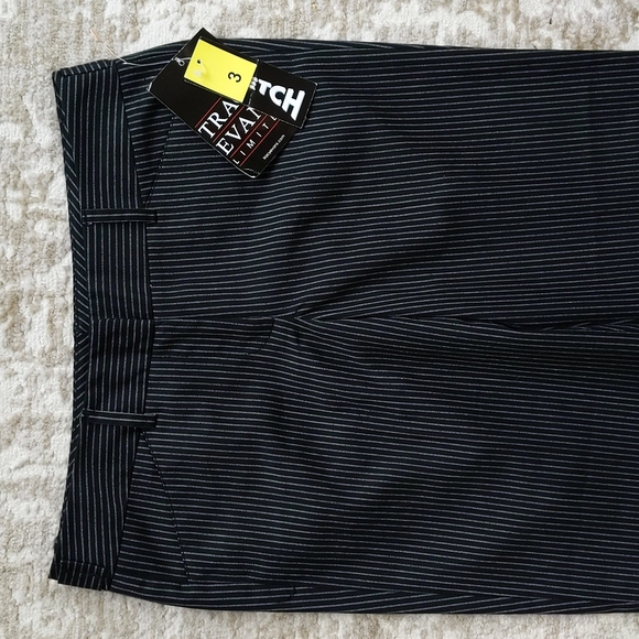 NEW Tracy Evans Limited Striped Flared Bootcut Trouser Pants J3 Black White - Picture 4 of 16